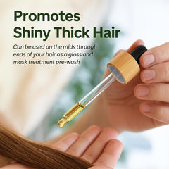 Lia Organics Hair Growth Oil application massage scene on scalp