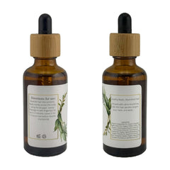 Lia Organics Hair Growth Oil vegan cruelty-free badge beside product