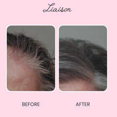Liaison Gray Repair Serum dropper ready for precise application.