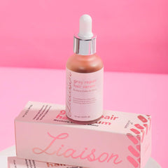 Liaison Gray Repair Serum massage promotes scalp nourishment.