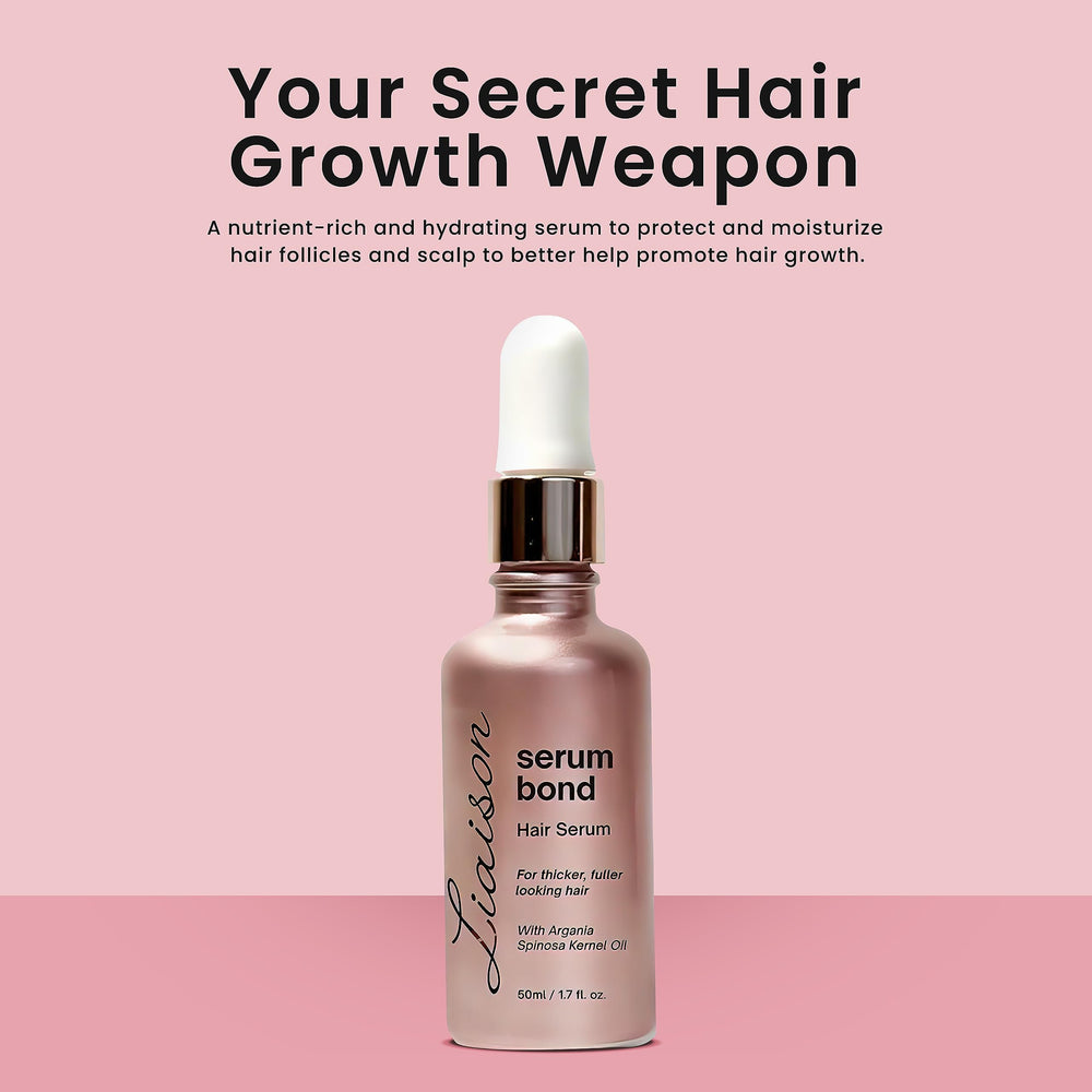 Liaison Serum dropper ready for precise, targeted nourishment on your hair.