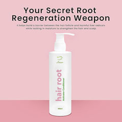 Liaison conditioner pump in use to deliver targeted root hydration.