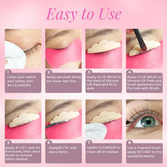 Libeauty brow lamination results show lifted, groomed brows.