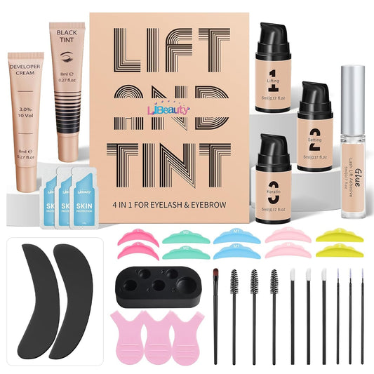Libeauty lash lift color kit packaging shows premium at-home set