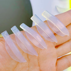 Liber Beauty DIY tip: apply glue to bottom shields for secure adhesion when alone.