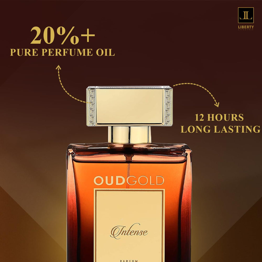 Liberty OudGold Intense mens-fragrance suited for confident, formal occasions