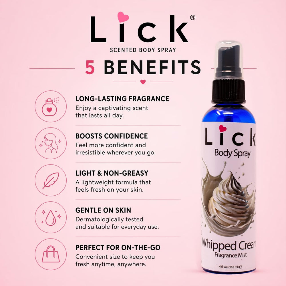 LICK chocolate close texture detail on nozzle showing smooth spray performance benefit