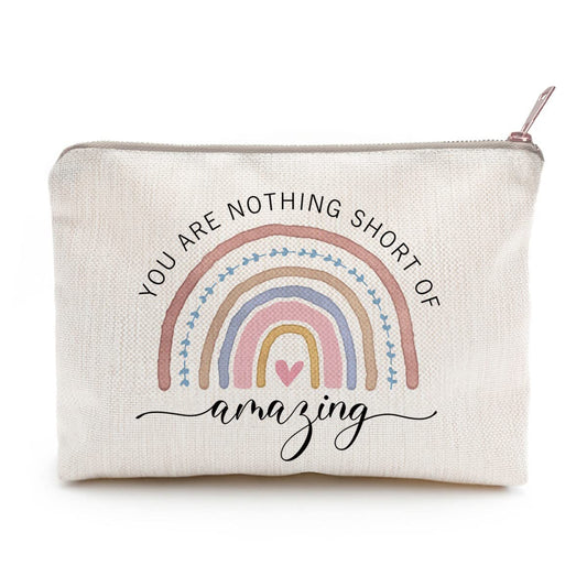 LICOBG rainbow makeup case for stylish cosmetic storage on the go