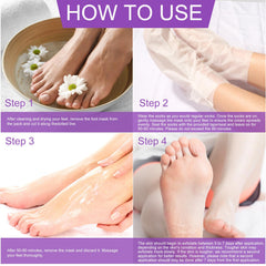 Foot after treatment with Liefiet Lavender mask for soft feet