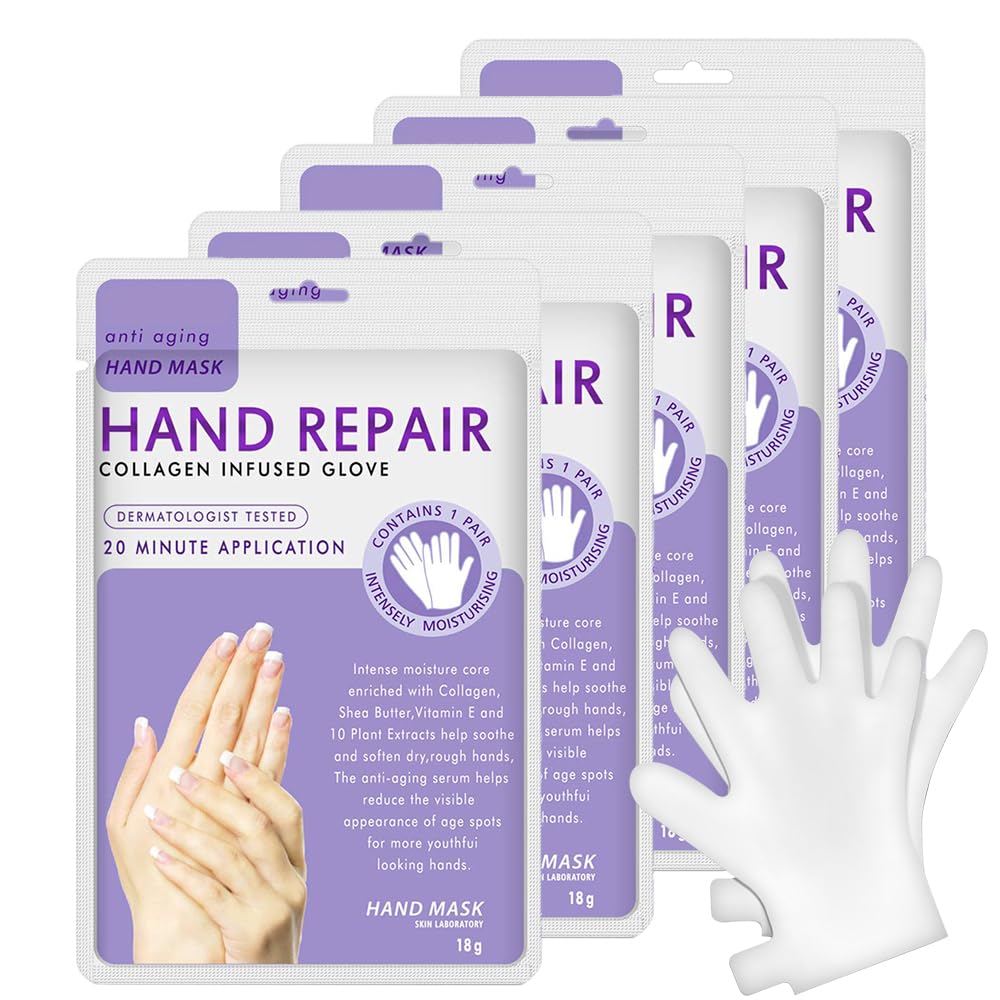 Liefiet hand peel mask 5-pack for nourishing, hydrated hands
