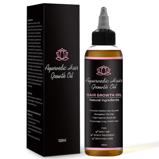 Lifewitqueenp Hair Growth Oil bottle showing the herbal formula for scalp care