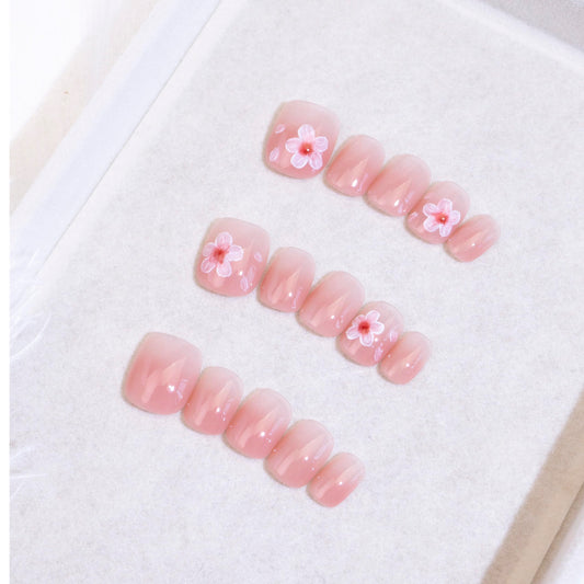 Light Rain medium-size press-on nails in a studio shot with a salon-quality finish.