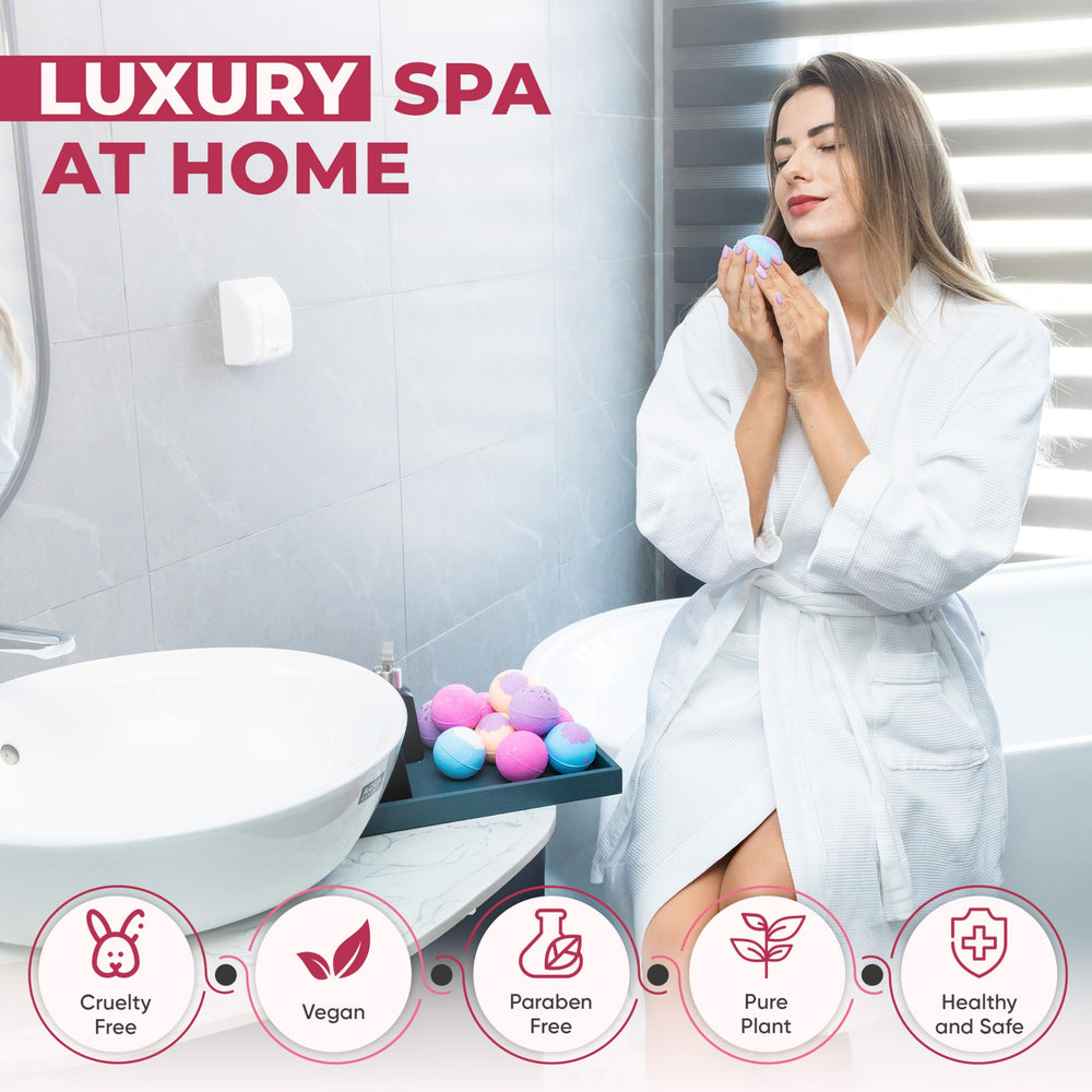 LIKEVOW kid-friendly bath bombs make bath time fun and safe.
