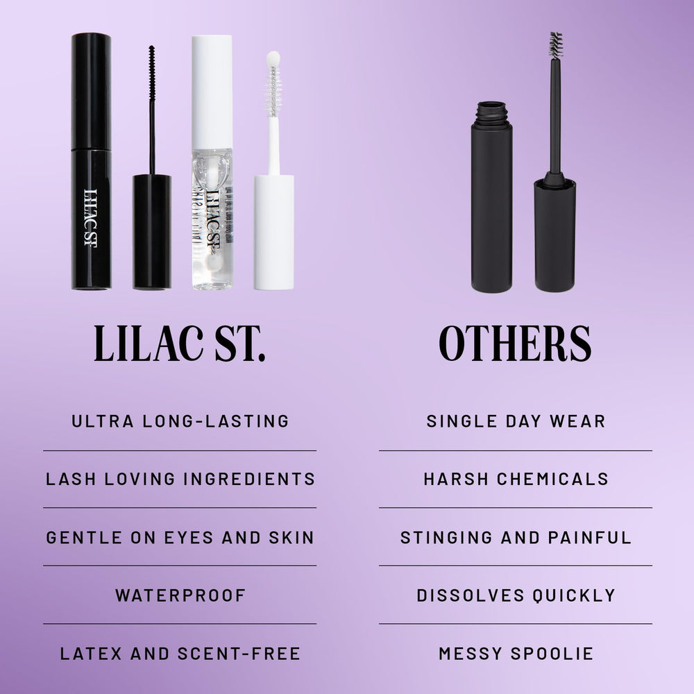 Lilac St Ciao for Now lash remover safely dissolves the bond.