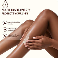 Lilei Beauty balm for body helps soothe dry areas with nourishment.