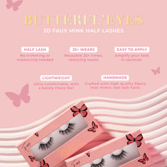 Lilly Lashes Butterfl-eyes 13mm fantasy length for playful yet wearable look.