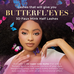 Lilly Lashes Butterfl-eyes lash glue not included; requires separate adhesive.