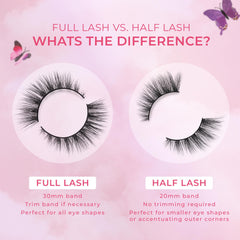 Lilly Lashes Butterfl-eyes no trimming required for quick application.