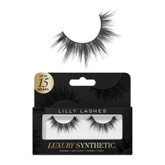 Lilly Lashes Luxury Synthetic lashes with 13mm full length for dramatic flutter.