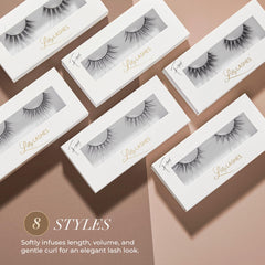Lilly Lashes Miami Lite natural blend for subtle length and daily ease.