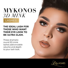 Lilly Lashes Mykonos fluffy cat-eye lashes create lifted, elegant outer corners