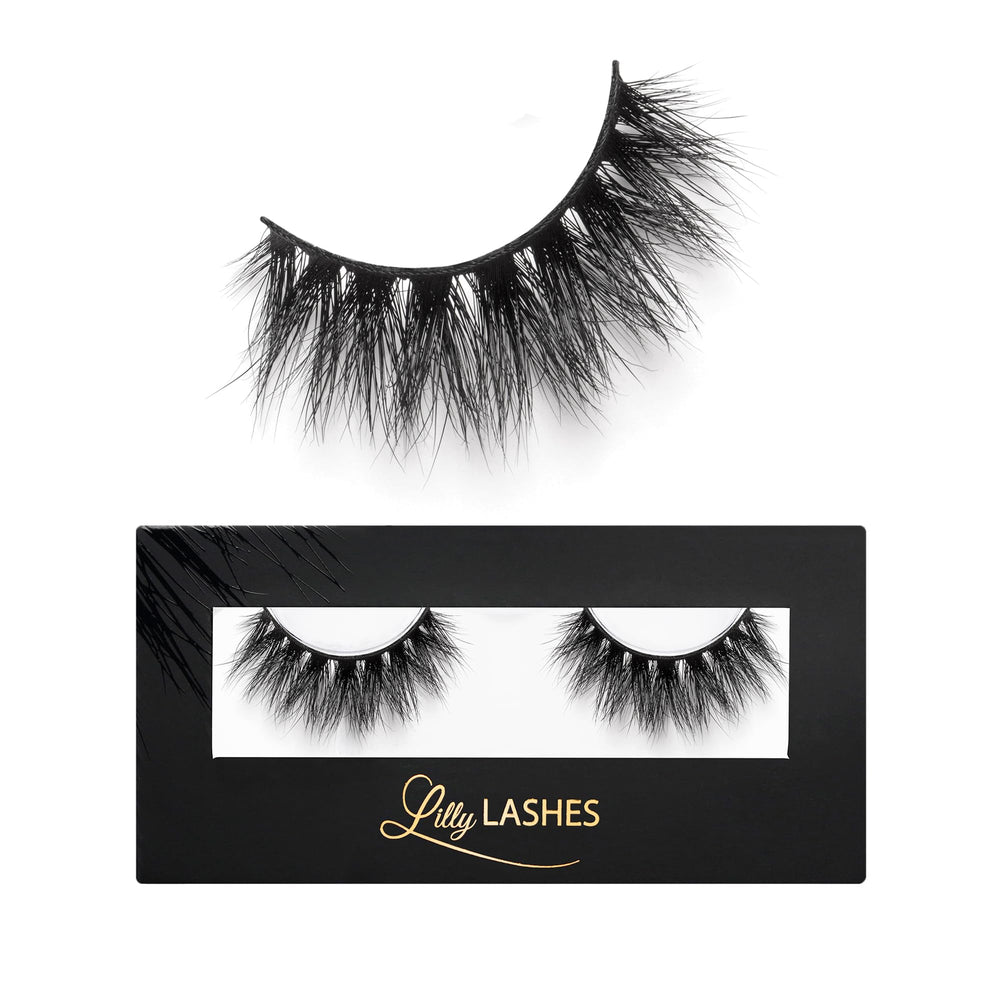 Lilly Lashes So Extra Mykonos full-strip lashes for dramatic, reusable glamour.