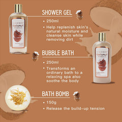 LILY ROY bath oil and bath bombs add a spa-like indulgence to bath time