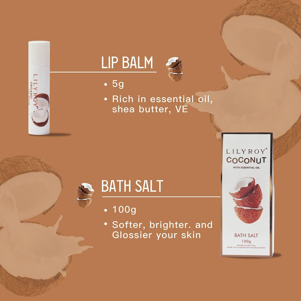 LILY ROY exotic coconut fragrance for a refreshing bath ritual