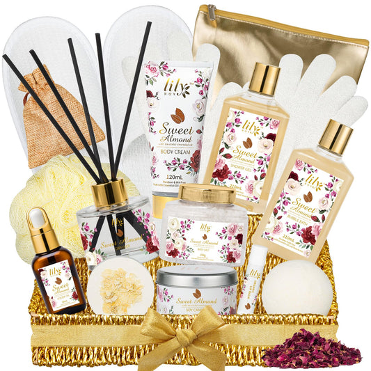 LILY ROY Valentine’s Day 17-piece spa basket for at-home pampering.