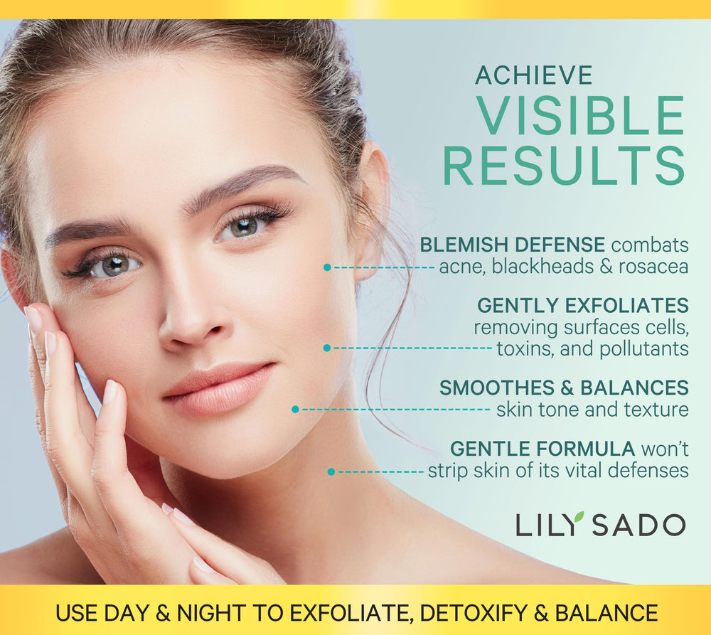 LILY SADO Matcha Made in Heaven applying scrub on skin pre-serums for prep.