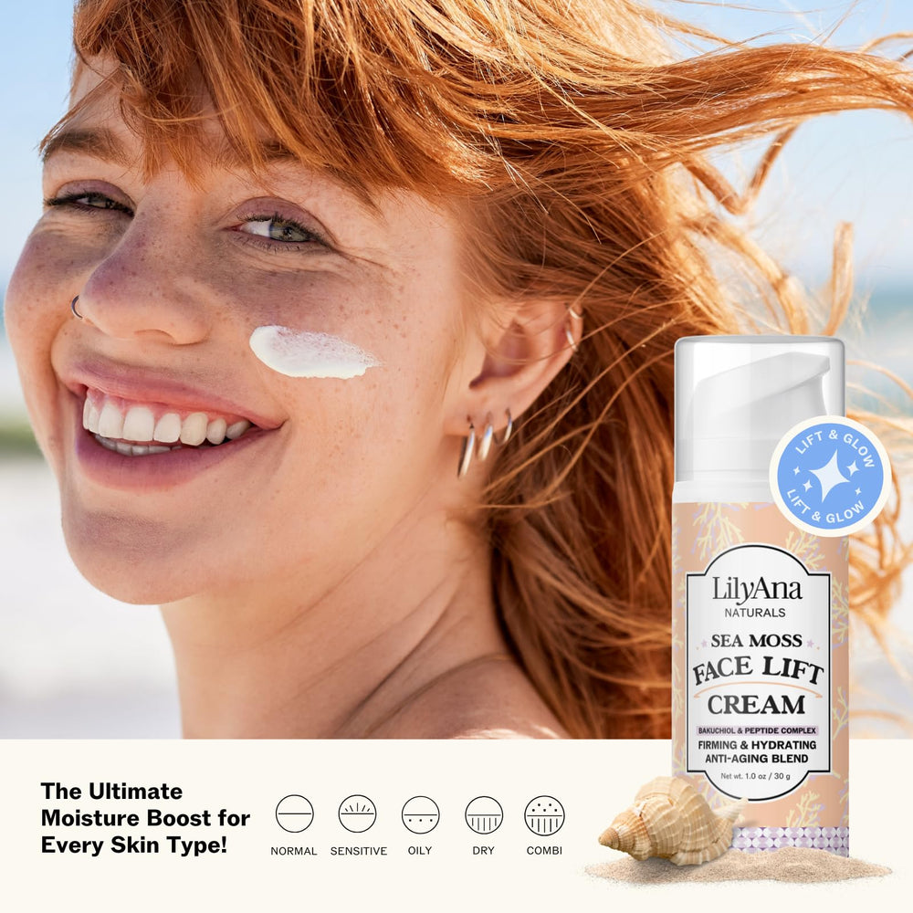 LilyAna Naturals Bakuchiol Face Lift Cream hyaluronic acid detail for plump skin