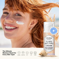 LilyAna Naturals Bakuchiol Face Lift Cream hyaluronic acid detail for plump skin