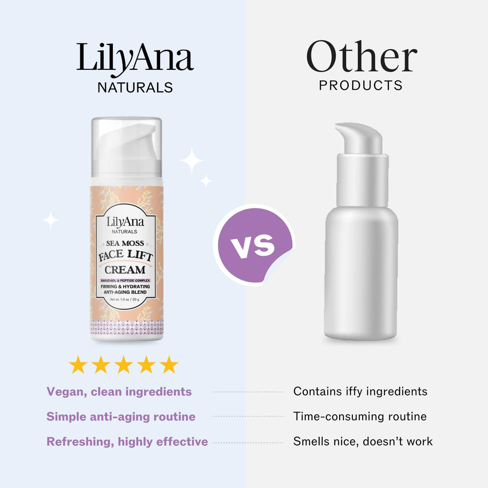 LilyAna Naturals Bakuchiol Face Lift Cream USA made badge on packaging