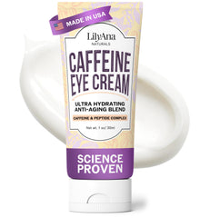 LilyAna Naturals caffeine eye cream targets dark circles for a brighter under eye