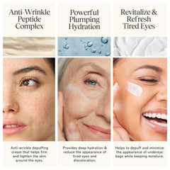 Silky hydration around the eye area provides a soft, non greasy glow