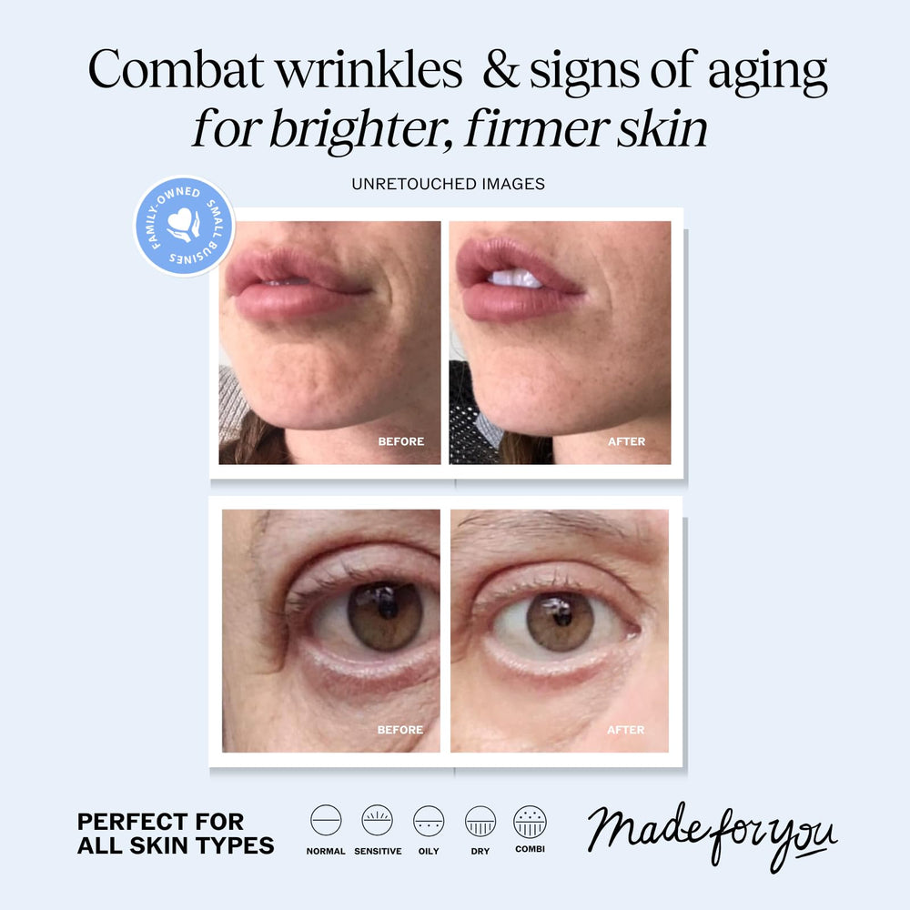 LilyAna Naturals retinol night cream applying on skin for overnight renewal