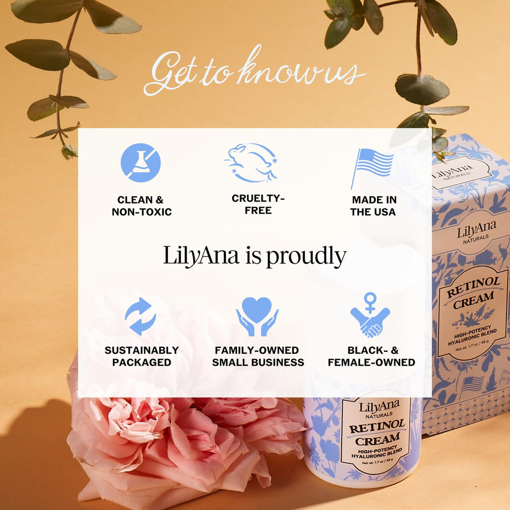 LilyAna Naturals vitamin E nourishes skin and enhances moisture in texture closeup.