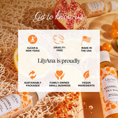 LilyAna Naturals Vitamin C Serum night routine use for gentle care