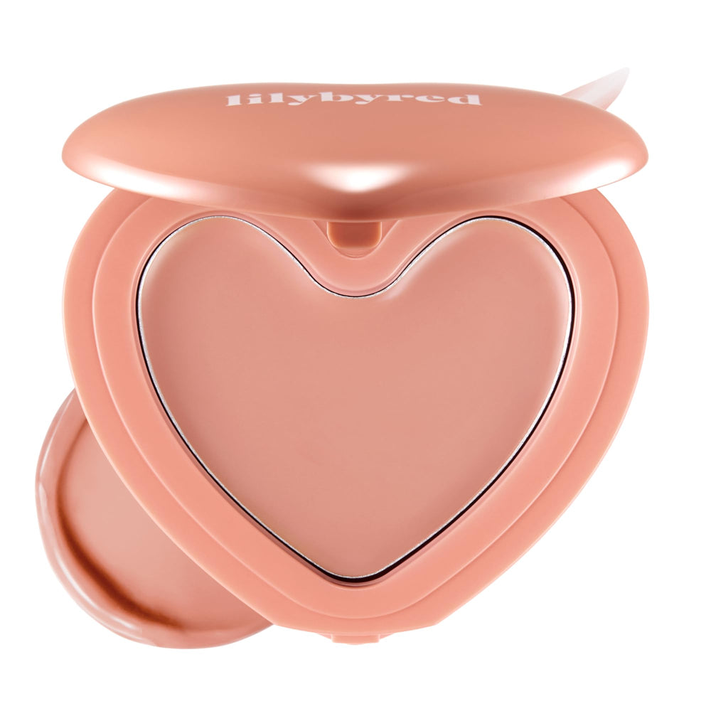 Lilybyred Luv Beam Cheek Balm heart-shape compact for a playful, radiant flush on the go.