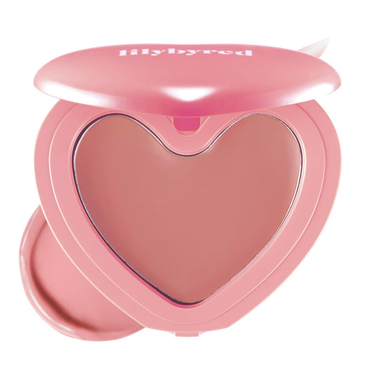 Lilybyred Luv Beam heart-shaped blush close-up for a natural radiant flush