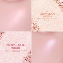 Lilybyred Luv Beam Glow Veil cupid’s bow highlight enhances light catch
