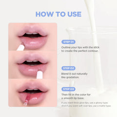 Lilybyred Smiley Lip Blending Stick packaging and shade Chuckle with Me