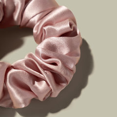LilySilk silk hair scrunchie shown for all-night wear and comfort