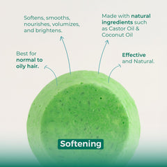 Limoux Solid Shampoo with castor and coconut derivatives for nourishment
