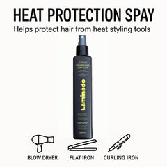 Lina Zapata heat protectant spray frizz-control finish for smoother strands
