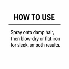 Lina Zapata spray applied from mid-lengths to ends for even coverage