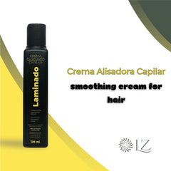 Lina Zapata LZ Laminado smoothed-hair close-up reveals sleek, tangle-free finish.