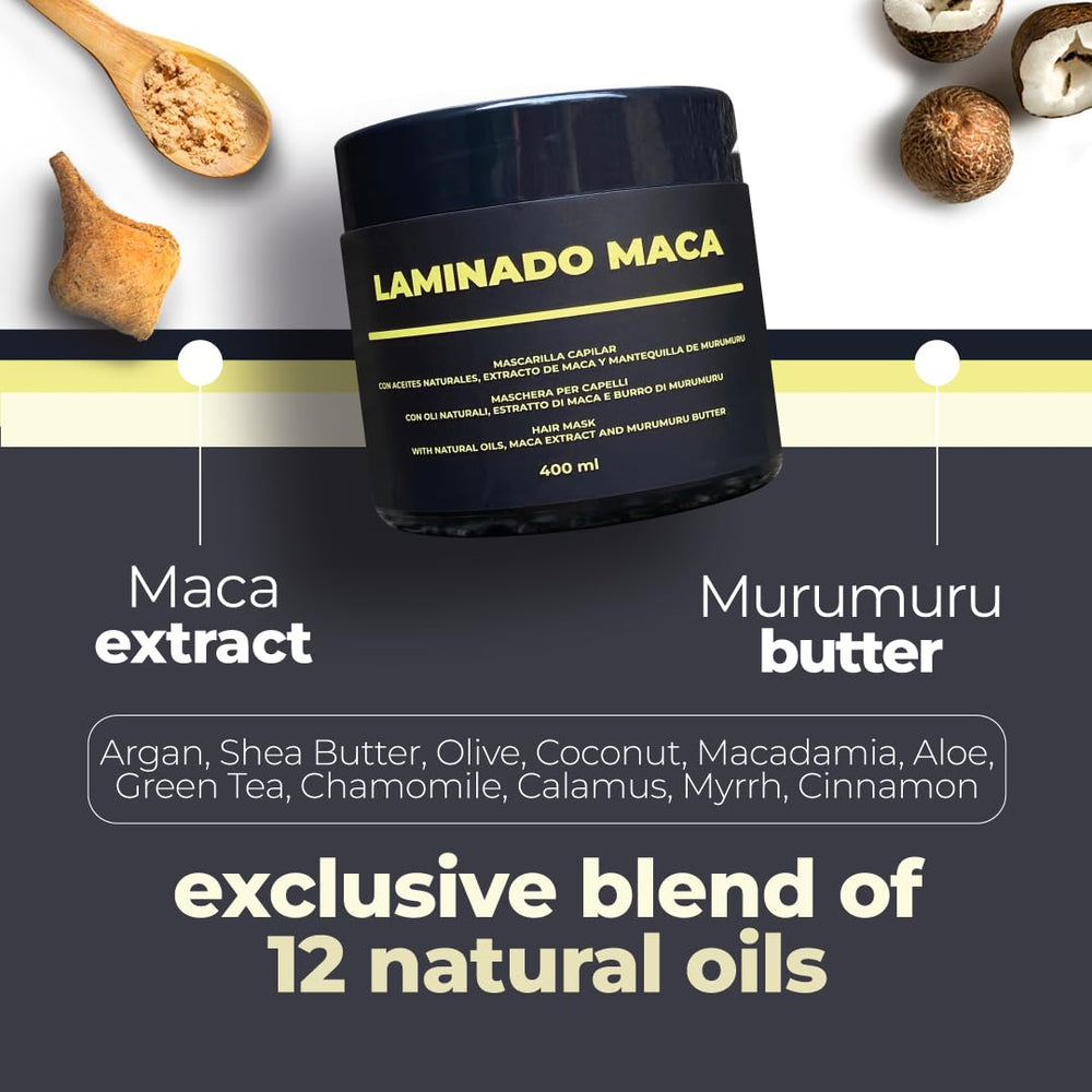 Lina Zapata LZ Maca Hair Treatment oil blend closeup emphasizes natural oils.