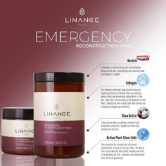 LINANGE Emergency Reconstruction Mask applied to towel-dried hair for smoother results