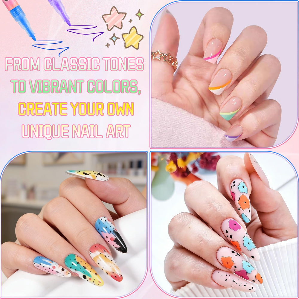 Linyuant DIY creative designs with flowers, lines, dots, and gradients.